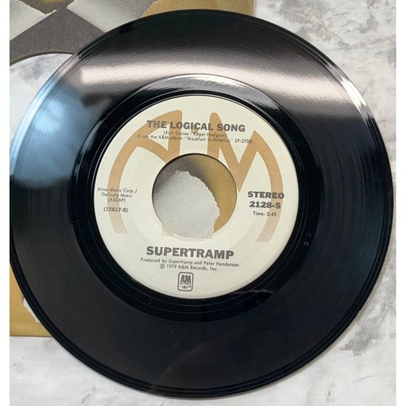Supertramp The Logical Song / Just Another Nervous Wreck 45 Rock 1979 VG+ - Picture 4 of 6